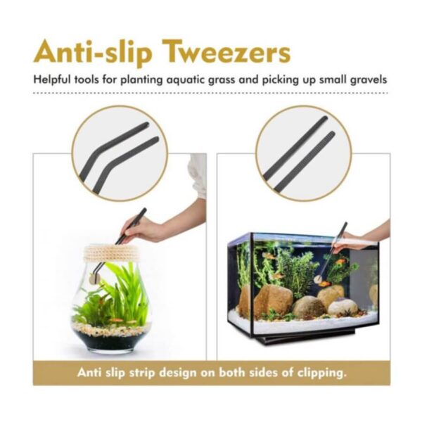 Anti-slip tweezers used for planting aquatic grass and picking small gravels in aquariums