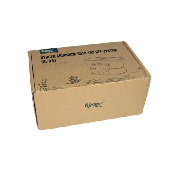 Brown cardboard box of Hygger Aquarium Auto Top Off System HG-987