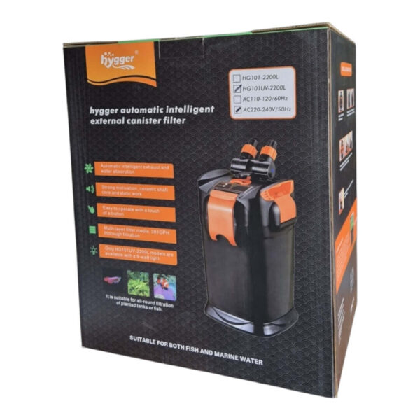 Hygger automatic intelligent external canister filter packaging box